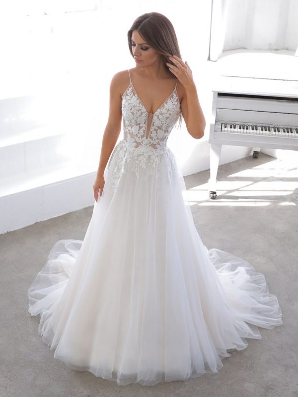 Enzoani Blue Normandie Wedding Dress | Krystle Brides